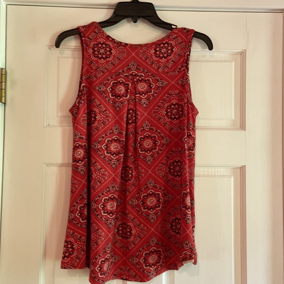 Rods Western Wear Hi Lo Bandana Tank Med - Picture 3 of 4